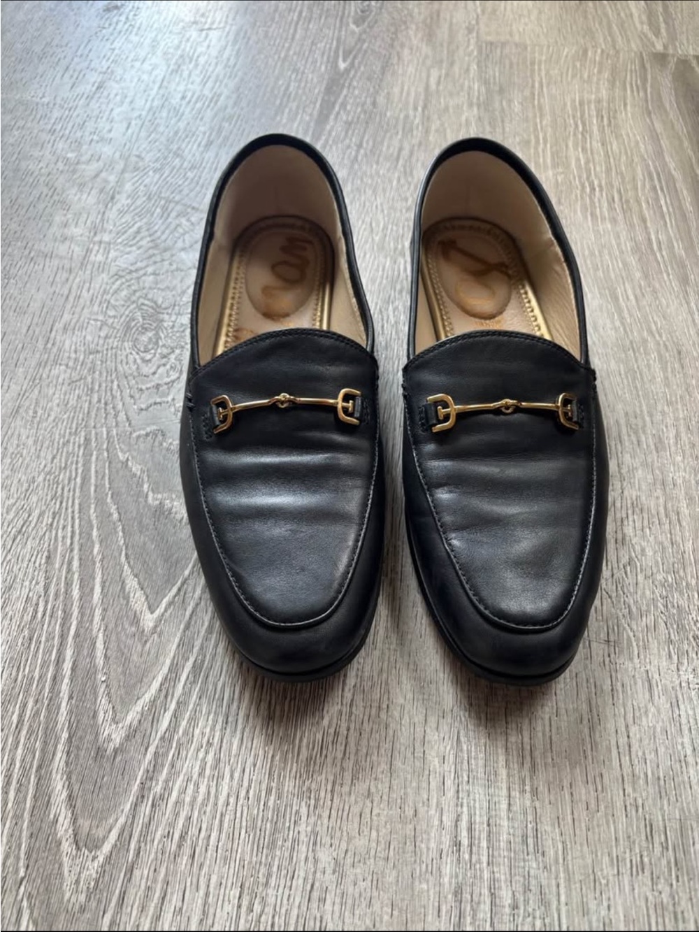 Black Leather Men’s Bit Loafers